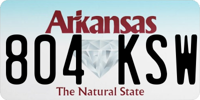 AR license plate 804KSW