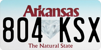 AR license plate 804KSX