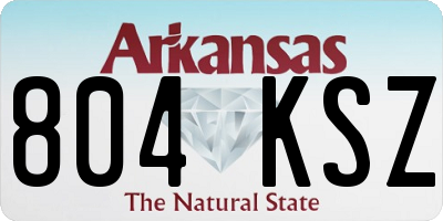 AR license plate 804KSZ