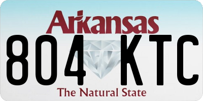 AR license plate 804KTC