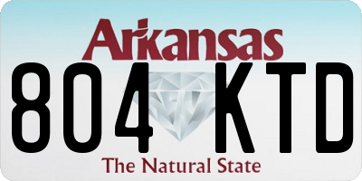 AR license plate 804KTD
