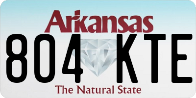 AR license plate 804KTE