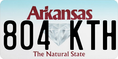 AR license plate 804KTH