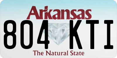 AR license plate 804KTI
