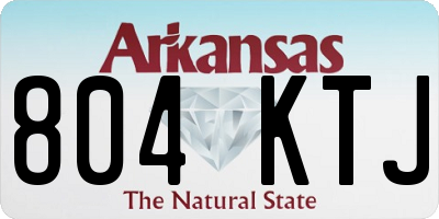 AR license plate 804KTJ