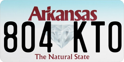 AR license plate 804KTO