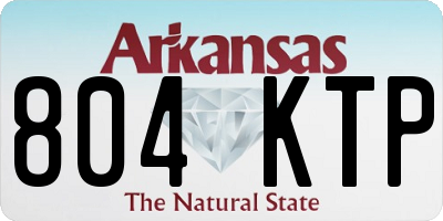 AR license plate 804KTP