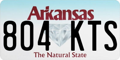 AR license plate 804KTS