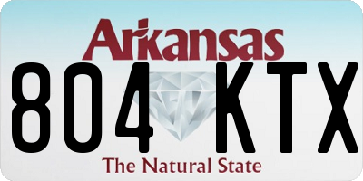 AR license plate 804KTX