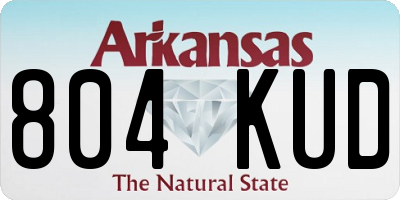AR license plate 804KUD