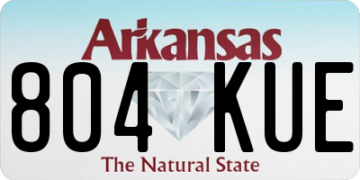 AR license plate 804KUE