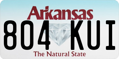 AR license plate 804KUI