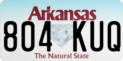 AR license plate 804KUQ