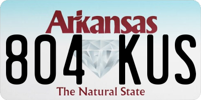 AR license plate 804KUS