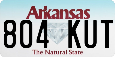 AR license plate 804KUT