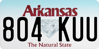 AR license plate 804KUU