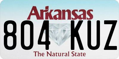 AR license plate 804KUZ