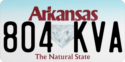 AR license plate 804KVA