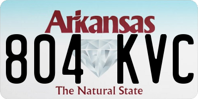 AR license plate 804KVC
