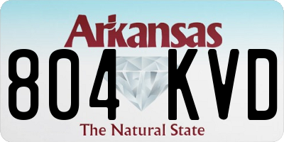AR license plate 804KVD