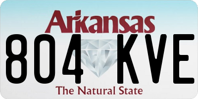 AR license plate 804KVE