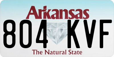 AR license plate 804KVF