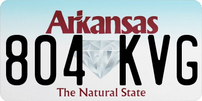 AR license plate 804KVG