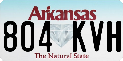 AR license plate 804KVH
