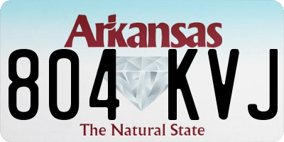 AR license plate 804KVJ