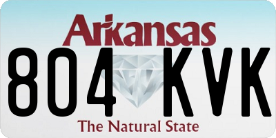 AR license plate 804KVK