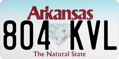 AR license plate 804KVL