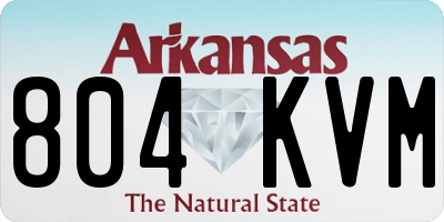 AR license plate 804KVM