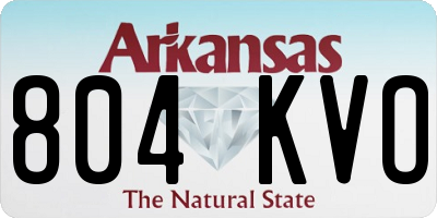 AR license plate 804KVO