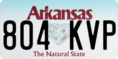 AR license plate 804KVP