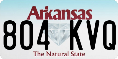 AR license plate 804KVQ
