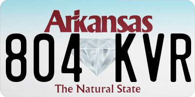 AR license plate 804KVR