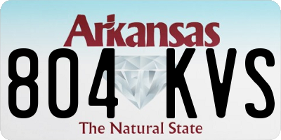 AR license plate 804KVS