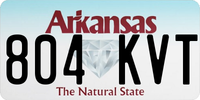 AR license plate 804KVT