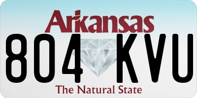 AR license plate 804KVU
