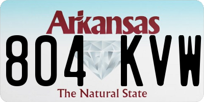 AR license plate 804KVW
