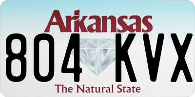 AR license plate 804KVX