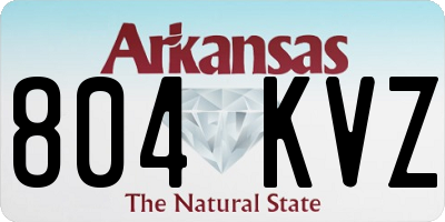 AR license plate 804KVZ