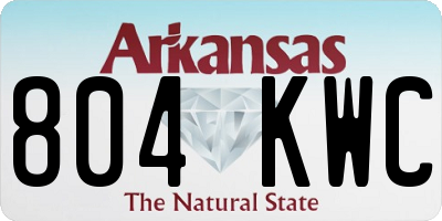 AR license plate 804KWC