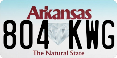 AR license plate 804KWG