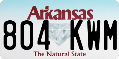 AR license plate 804KWM