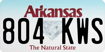 AR license plate 804KWS