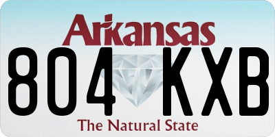 AR license plate 804KXB