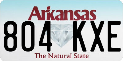 AR license plate 804KXE