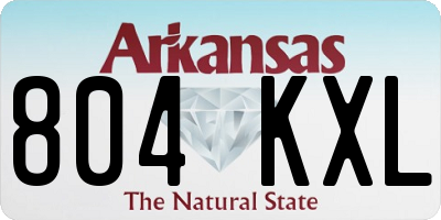 AR license plate 804KXL