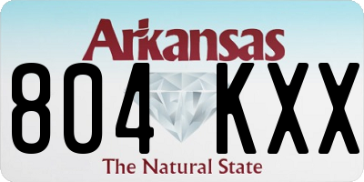 AR license plate 804KXX